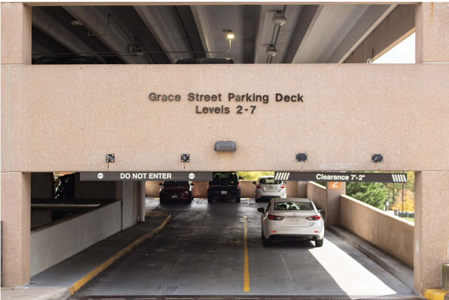 Entrance of the Grace Street parking deck